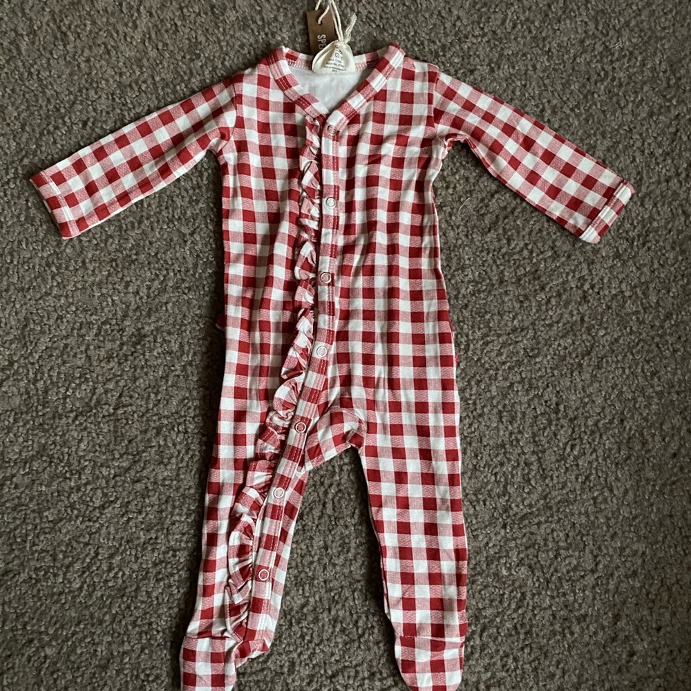 Spearmint love new with tag plaid newborn